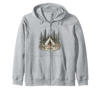 Northern Woods Whisper My Name Forest Camping Zip Hoodie