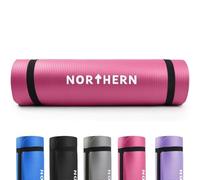 NORTHERN Yoga Mat, Soft Foam 10mm Extra Thick, Lightweight, Non-Slip Large Surface Exercise Mat for Pilates, Gymnastics, Workout & Home Gym Training, Includes Carry Strap