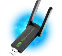 Northernscape WiFi Dongle | 1300mpbs Wifi Adapter | 3.0 USB WiFi 5dBi Dual Band | 2.4GHz/5GHz | Wireless Adapter | PC/Desktop/Tablet/Laptop | Support Windows 11/10/8/7/Vista/XP, Mac OS | No CD
