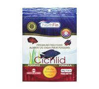 NorthFin Cichlid Formula Premium Fish Food 2mm, 500g | Cichlid Formula; slow-sinking pellets for carnivorous & omnivorous cichlids; whole Antarctic krill meal; crafted in Canada