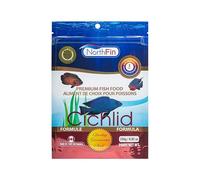 NorthFin Cichlid Formula Premium Fish Food 3mm, 250g | Cichlid Formula; slow-sinking pellets for carnivorous & omnivorous cichlids; whole Antarctic krill meal; crafted in Canada