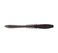 Northland Eye-Candy Jiggin' Leech 3.25", Black with Red Flake, 5-Pack