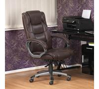 Northland Leather Executive Office Chair - Brown - AOC6332-L-BRN