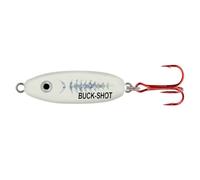 Northland Tackle Buck-Shot Rattle Spoon / 1.75" / 3/8 OZ - #6 HK/Super-GLO EXO White