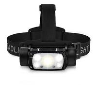 Northlet Rechargeable LED Headlamp,90000 Lumen Super Bright Motion Sensor Head Lamp,160°Adjustable Headband Outdoor Waterproof Head Light,18 Modes