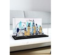 Northlovf 3MM Acrylic Display Case for Lego 21034 Architecture London Skyline Building Set,Dustproof Clear Display Case Compatible with Lego 21034(Not Include The Model)
