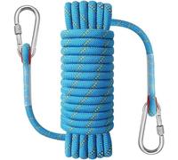 NorthPada 10mm x 20meters Boat Marine Rope for Boating, Fishing, Rafting, Camping, Hiking, Hunting, Canyoneering, Mooring, Floating, Anchor, Docking, Rescue, Knotting Practice with Hook Blue