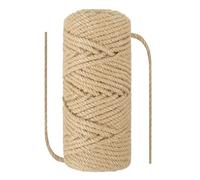 NorthPada 4 mm x 100 Meters Natural Sisal Hemp Rope Heavy Duty Thick Twine for Cat Scratcher Post Tree, Garden, Binding, Crafts Packing Material