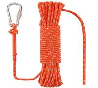NorthPada 8 mm x 10 Meter Marine Floating Rope for Boating, Fishing, Rafting, Camping, Hiking, Hunting, Anchor, Mooring, Dock Lines, Kayak, Canoe, Rescuing Reflective Orange