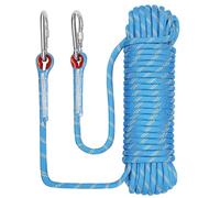 NorthPada Boat Marine Rope for Boating, Fishing, Rafting, Camping, Hiking, Hunting, Canyoneering, Mooring, Floating, Anchor, Docking, Rescue, Knotting Practice with Hook 10mm x 10meters Blue