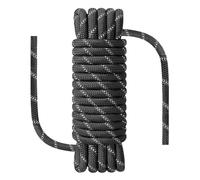 NorthPada Climbing Rope, 10mm x 30 Meters, 15KN Tensile Strength, Waterproof Anti-Freezing Static Rope, Black, Nylon Polyester, for Mountain Rock Ice Caving Rappelling Arborist Swing