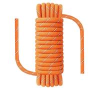 NorthPada Climbing Rope, 12mm x 20 Meters, 18KN Tensile Strength, Waterproof Anti-Freezing Static Rope, Orange, Nylon Polyester, for Mountain Rock Ice Caving Rappelling Arborist Swing