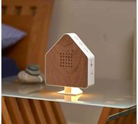 Northpoint Natural Sound Box Bird Singing Bird Chirping Box Real Wood Invisible HF Motion Sensor Bird Sounds Light Rechargeable with Wall Mount House Cherry Wood