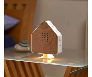 Northpoint Natural Sound Box Bird Singing Bird Chirping Box Real Wood Invisible HF Motion Sensor Bird Sounds Light Rechargeable with Wall Mount House Cherry Wood