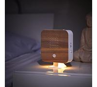 Northpoint Natural Soundbox Bird Singing Bird Chirping Box Motion Sensor Bird Sound Light Rechargeable with Wall Mount Beech Square