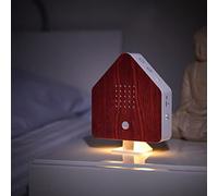 Northpoint Nature Soundbo, Bird, Singing, Bird Chirp, Box, Motion Sensor, Bird Sound, Light, Rechargeable with Wall Mount, Cherry Wood House