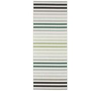 NORTHRUGS Indoor and Outdoor Rug 80 x 200 cm - Weatherproof Modern Striped Design Line Pattern Runner Patio Rug Balcony Rug Kitchen Runner Bathroom Rug Living Room Rug Waterproof in Green Cream