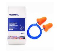 NORTHSKY Olympia 200 Pairs Soft Comfortable Foam Earplugs Effective Noise Reduction NRR 32dB Bell Shape Slow Rebound Wired Snoring Studio