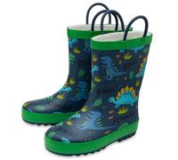 NorthSole Kids Wellies Boys & Girls Childrens Rubber Wellington Boots - Dinosaur II - UK 8