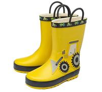 NorthSole Kids Wellies Boys & Girls Childrens Rubber Wellington Boots - Tractor - UK 7