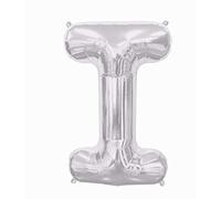 NorthStar 00204 Letter I Foil Mylar Balloon, Silver