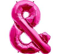 NorthStar 00901 Ampersand & Foil Mylar Balloon, Magenta