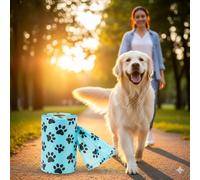 Northstar Edge Eco-Friendly Dog Poop Bags - 10 Rolls, 150 Durable Paw Print Bags, Leakproof & Colorful for Happy Walks