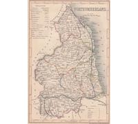 Northumberland England Map Journal: Vintage Map Notebook