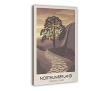 Northumberland National Park Canvas Poster for Dorm Room Decor Gift