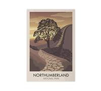 Northumberland National Park Canvas Poster for Home Decor Gift