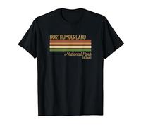 Northumberland National Park England UK T-Shirt, Men, Black, Large