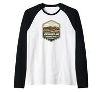 Northumberland National Park UK Hadrian's Wall Hiking Raglan Baseball Tee