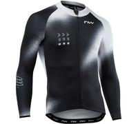 Northwave Blade XC/Gravel Long Sleeve Cycling Jersey Black/Light Grey