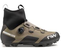 Northwave Celsius XC Arctic GTX Winter MTB Cycling Shoes Green/Black 2025, Green Forest Brown, 9 UK