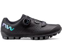 Northwave Hammer Plus Womens XC MTB Cycling Shoes Black/Iridescent