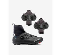 Northwave Raptor Arctic GORE-TEX Shoes Black + Shimano Pedal SPD SM-SH51 Cleats - 37