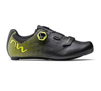 Northwave Storm Carbon 2 Mens SPD Road Cycling Shoes Black / Yellow EU 41 UK 7.5