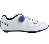 Northwave Storm Carbon Womens Road Cycling Shoes White/Dark Purple