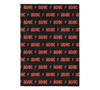Northwest AC/DC Neon Throw Blanket, Oversized Rock and Roll Silk Touch Throw 50x70, Ultra-Soft Lightweight Fleece, Rock Band Music Decor
