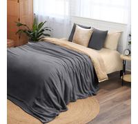 Northwest Ashford Home Cozy Warmwell Blanket Charcoal King Size 108 x 90 inches