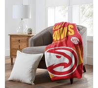 NORTHWEST Atlanta Hawks NBA Officially Licensed 60″×80″ Raschel Blanket - All Team Logos & Colors - Extra-Large Game Day & Bedroom Throw for Fans & Decor