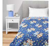 Northwest Bluey Goofing Around Quilted Throw Blanket - Official Cartoon Throw Blanket Featuring Bluey, for Adults Boys Girls Bed, Couch, or Playroom, 60 x 80 Inches