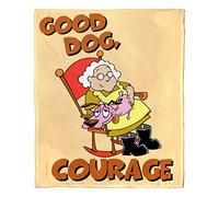 NORTHWEST Cartoon Network - Courage The Cowardly Dog Silk Touch Throw Blanket, 50" x 60", Good Dog Courage