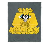 NORTHWEST Cartoon Network - Dexter's Lab Silk Touch Throw Blanket, 50" x 60", Dial M for Monkey