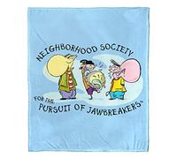 Northwest Throw Blanket Cartoon Network's Ed EDD n Eddy Silk Touch 50" x 60" Pursuit of Jawbreakers