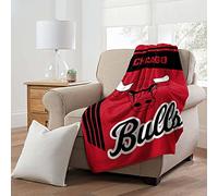 NORTHWEST Chicago Bulls NBA Officially Licensed 46″×60″ Microfiber Throw Blanket - All Team Logos & Colors - Cozy Game Day Throw for Fans, Living Room, Couch & Dorm