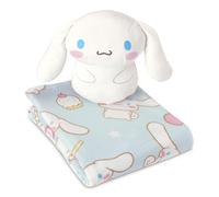 Northwest Cinnamoroll Sweet Treat Cinnamaroll Hugger Pillow & Silk Touch Throw Blanket Set, Stuffed Animal, 50x60 inches and 11 inch Plushie