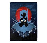 NORTHWEST DC Batman Silk Touch Throw Blanket - 46 x 60 Inches - Anti Hero Design - Plush Super Soft Throw for Bed, Couch, or Office Décor
