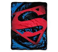 Northwest DC Comics Superman, Super Rip Shield Micro Raschel Throw Blanket, 46" x 60", Multi Color, 1 Count