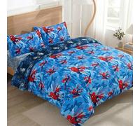 Northwest Disney Marvel Spiderman Full Size Comforter Set, 5 Piece Reversible Design Ultra Soft Fade Resistant Microfiber Kids Bedding Set, Officially Licensed